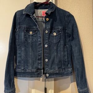 Kate Spade Classic Denim Jacket, Size extra small, Color in indigo blue